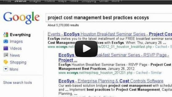 Better Project Cost Management with EcoSys Video